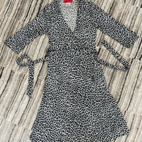 Animal print Jersey wrap dress - Small - Picture 2 of 8